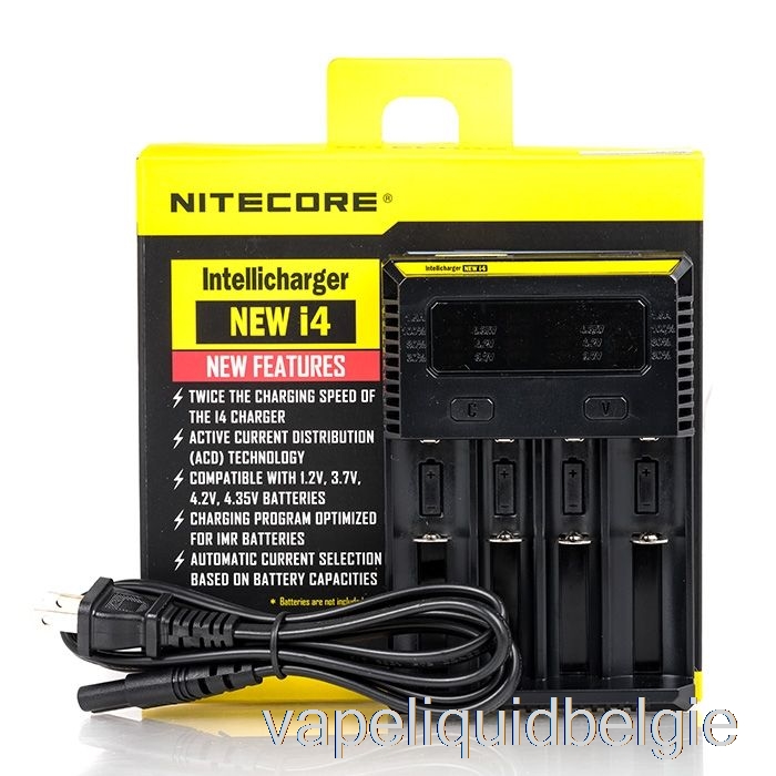 Vape Smaken Nitecore I4 Batterijlader V2 (4-bay)