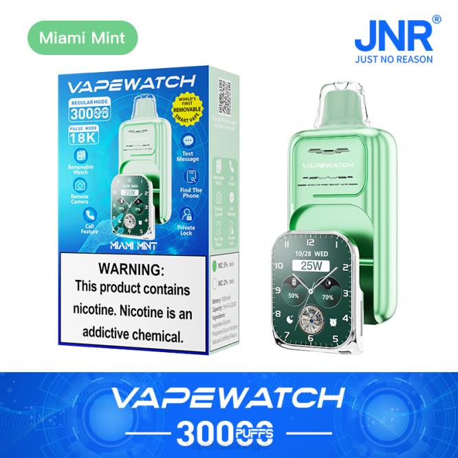 Vape Liquid miami munt - JNR damp horloge D26V8