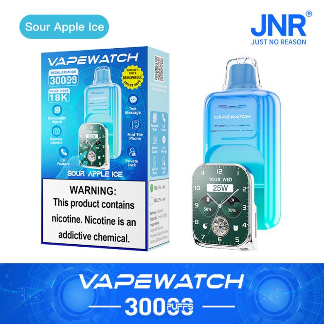 Vape Liquid zuur appelijs - JNR damp horloge D26V5