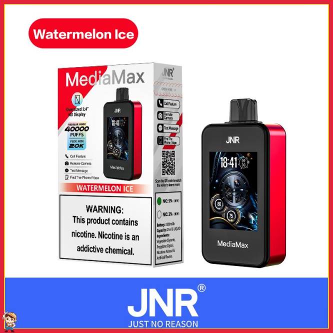 Vape Smaken watermeloen ijs - JNR MediaMax 40k trekje D26V18