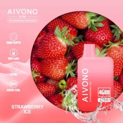 Aivono AIM BOXX 4000 aardbeien ijs - H8VF226 Vape België