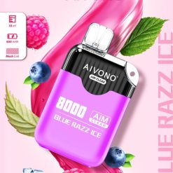 Aivono AIM CLEAR 8000 blauw razz-ijs - H8VF202 Vape België