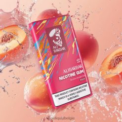 Alibarbar nicotine kauwgom perzik DZ240102 Vape Liquid
