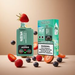 Razz Bar 40000 Puffs Aardbei Kiwi_Blauwe Bes Zure Framboos Wegwerp Vape met Power Screen Display & Type-C Poort vape wholesale Belgium