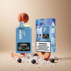 Razz Bar 40000 Puffs Wegwerp Vape Perzik IJs_Blauwe Bes Ijs met 650 Mah Batterij Type-C Poort vape wholesale Belgium