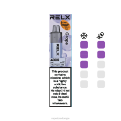 RELX MagicGo 4000 wegwerpdamp | 488L6 E-Liquid Kopen België druif