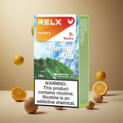 RELX Pod Pro 2 600 Puffs Menthol Xtra vape wholesale Belgium Nicotinegehalte: 5%, Capaciteit: 1.9ml