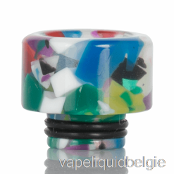 Vape België 510 Harsdruppeltip Met Brede Boring, Helder Regenboogmozaïek