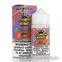 Vape België Aardbei Watermeloen Bubblegum - Candy King - 100ml 3mg