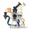 Vape België Cheech Glazen Diamantbuis Recycler Dab Rig Goud