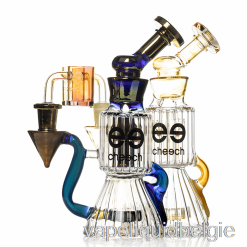 Vape België Cheech Glazen Diamantbuis Recycler Dab Rig Goud