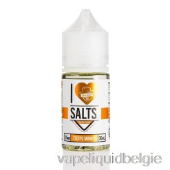 Vape Vloeibare Tropische Mango - Ik Hou Van Zouten - 30 Ml 25 Mg